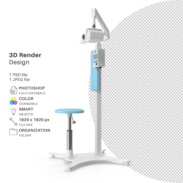Dental XRay 3D-Modellierung PSD-Datei realistisch
