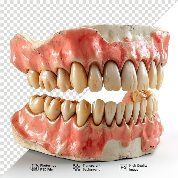 PSD dentes psd isolados sobre um fundo transparente