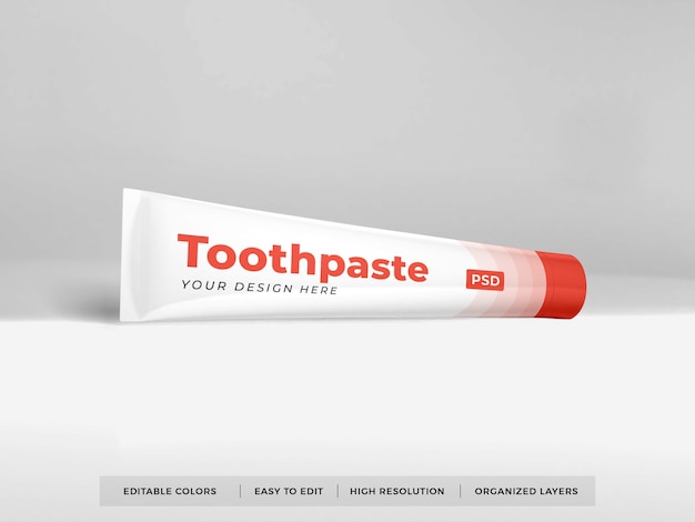 Dentifricio Packaging 3D Mockup