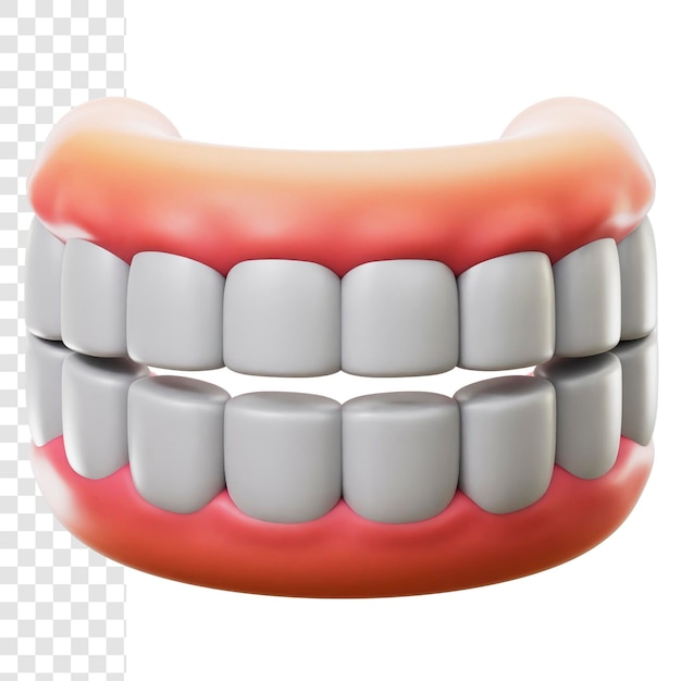 PSD dents d'illustration 3d