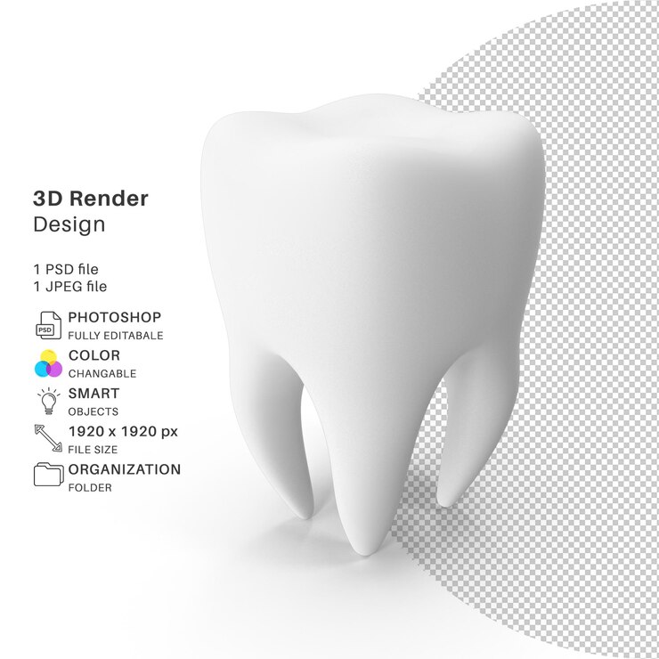 PSD dents psd avec fichier psd transparent