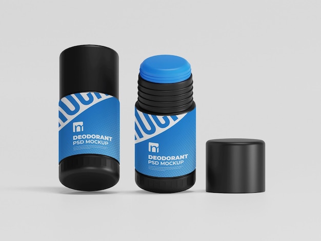 Deodorant flasche verpackung mockup