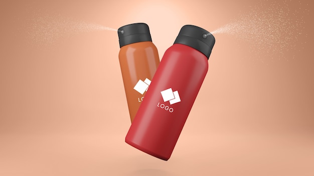 PSD deodorant spray mockup