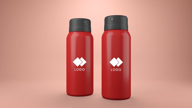 PSD deodorant spray mockup