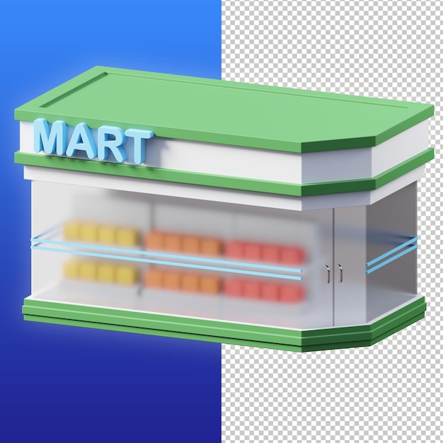 Dépanneur Illustration 3d