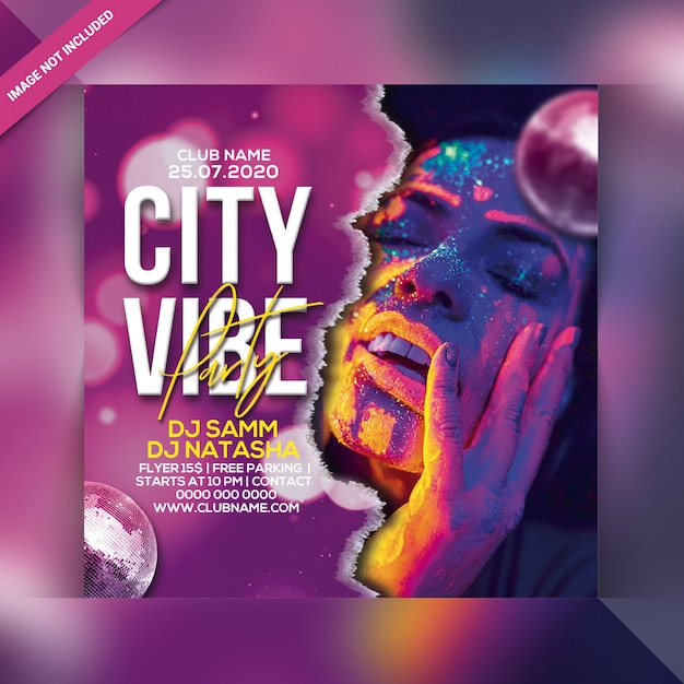 Dépliant De Fête City Vibe