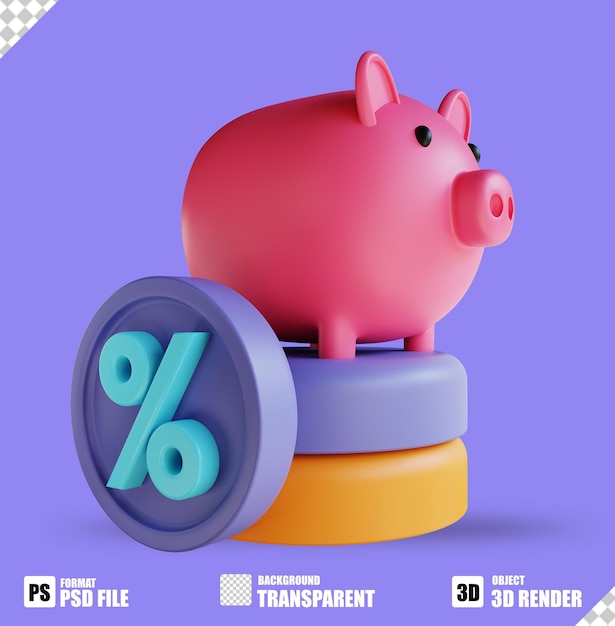 Depósito de ilustración 3D adecuado para negocios y finanzas