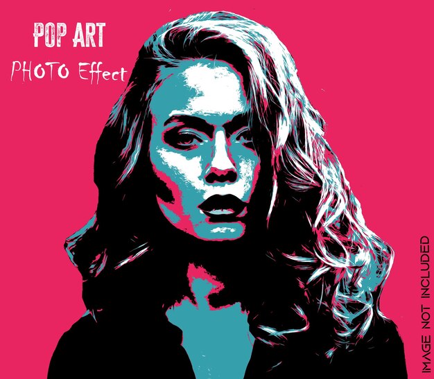 PSD der pop-art-effekt