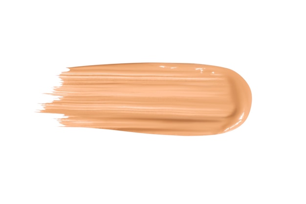 Der Schmier des Gesichtsfundaments ist hellbeige in der Farbe Isolierte PNG