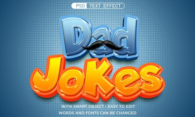 Der Text-Effekt von Dad-Witz