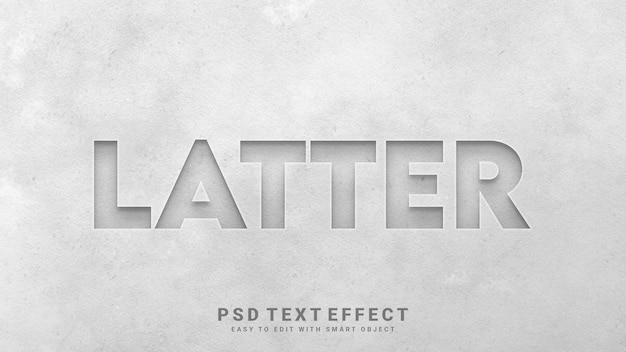 dernier effet de texte