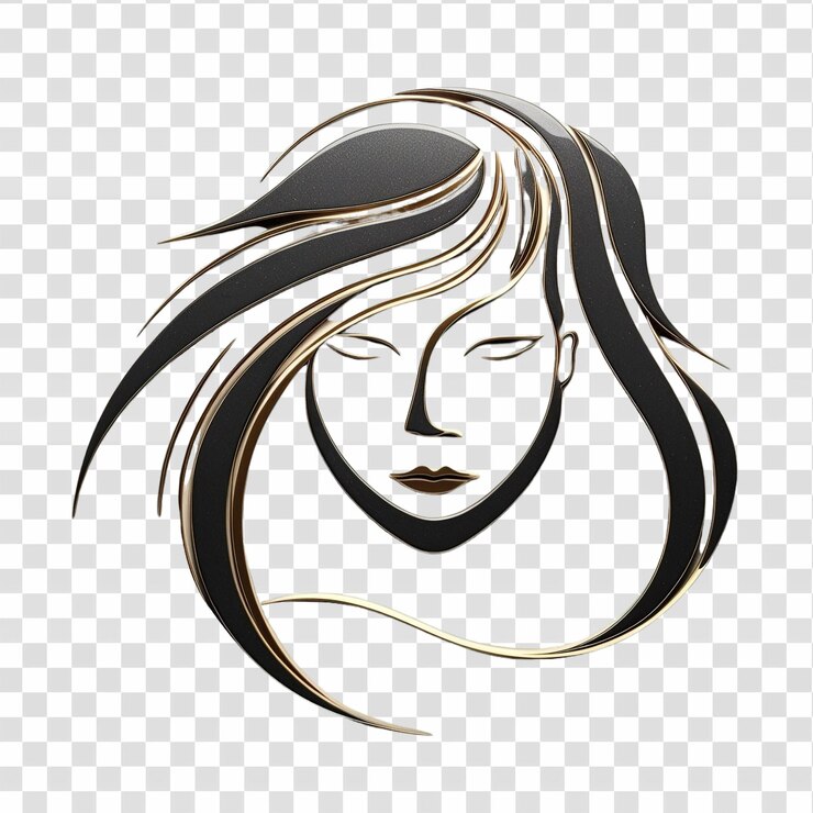 PSD le dernier logo de mode et de beauté