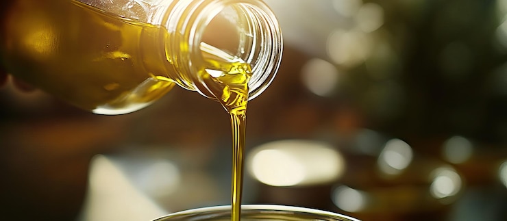 PSD el derramamiento del aceite dorado