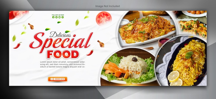 Desain banner Makanan Spesial yang Lezat