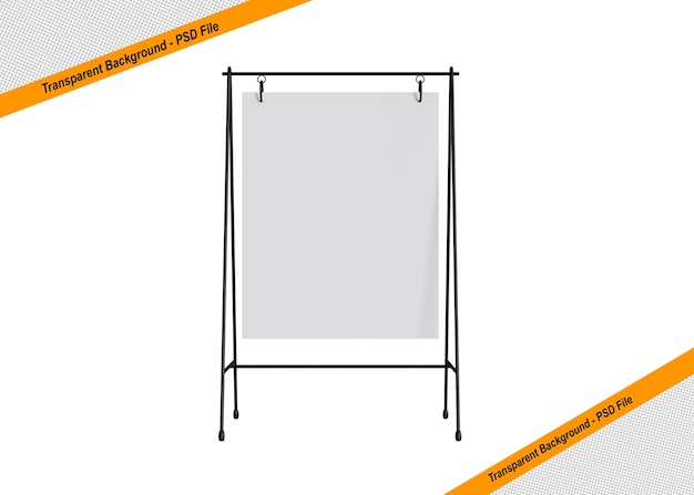 Desain display stand 3D untuk kebutuhan mockup