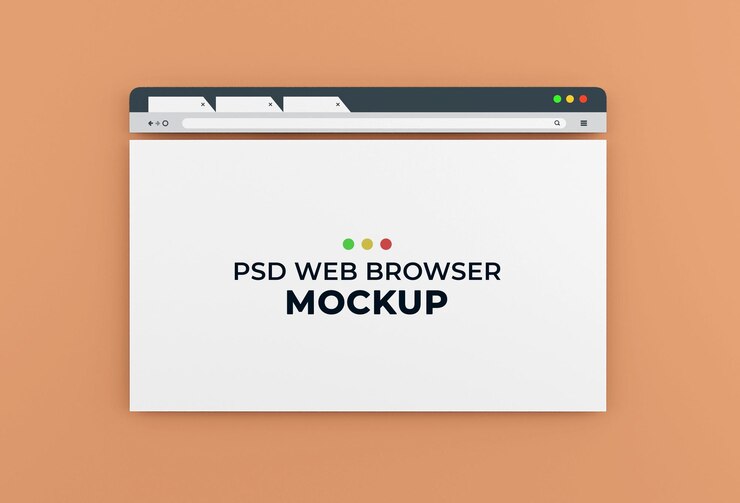 Desain maket halaman peramban internet