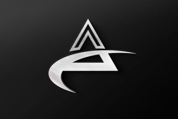Desain mockup logo 3D