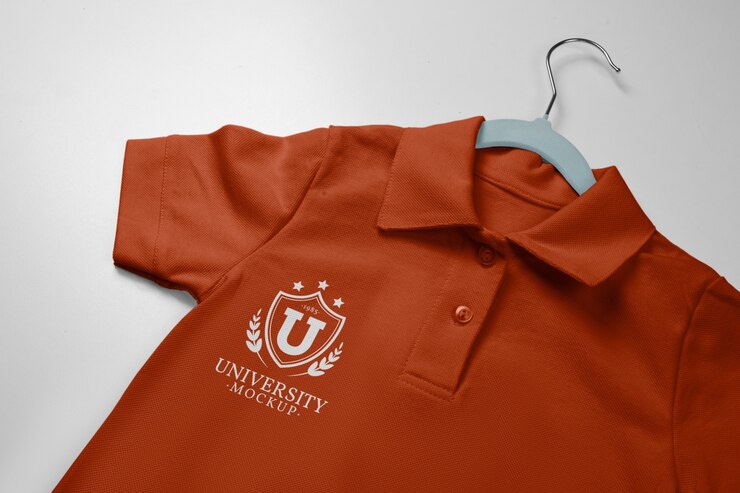 PSD desain mockup pakaian seragam sekolah anak-anak
