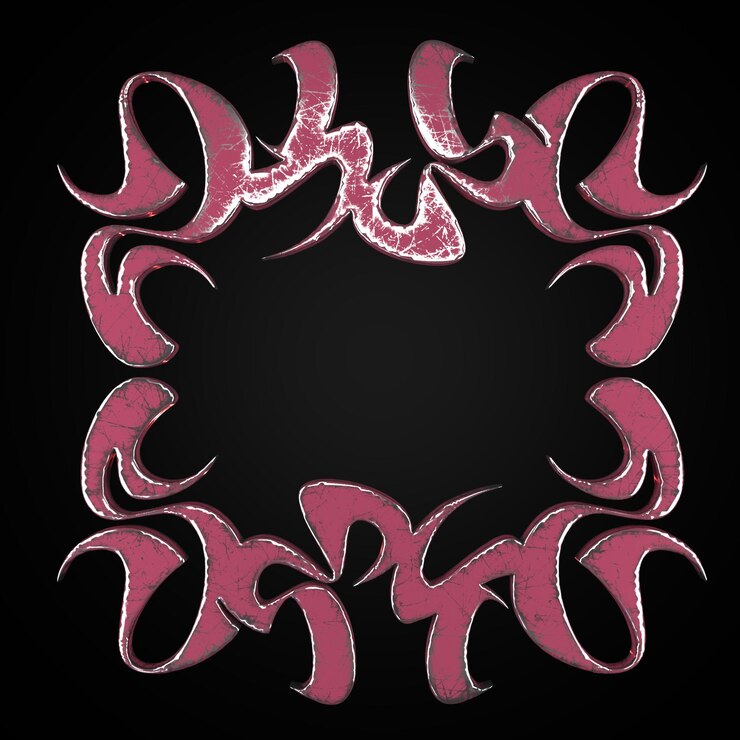 PSD desain render tribal 3d