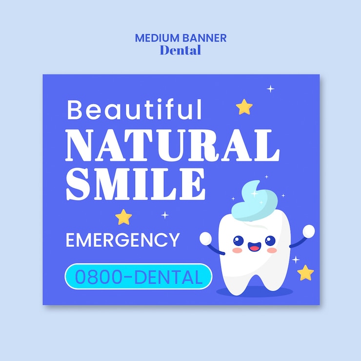 PSD desain templat dental