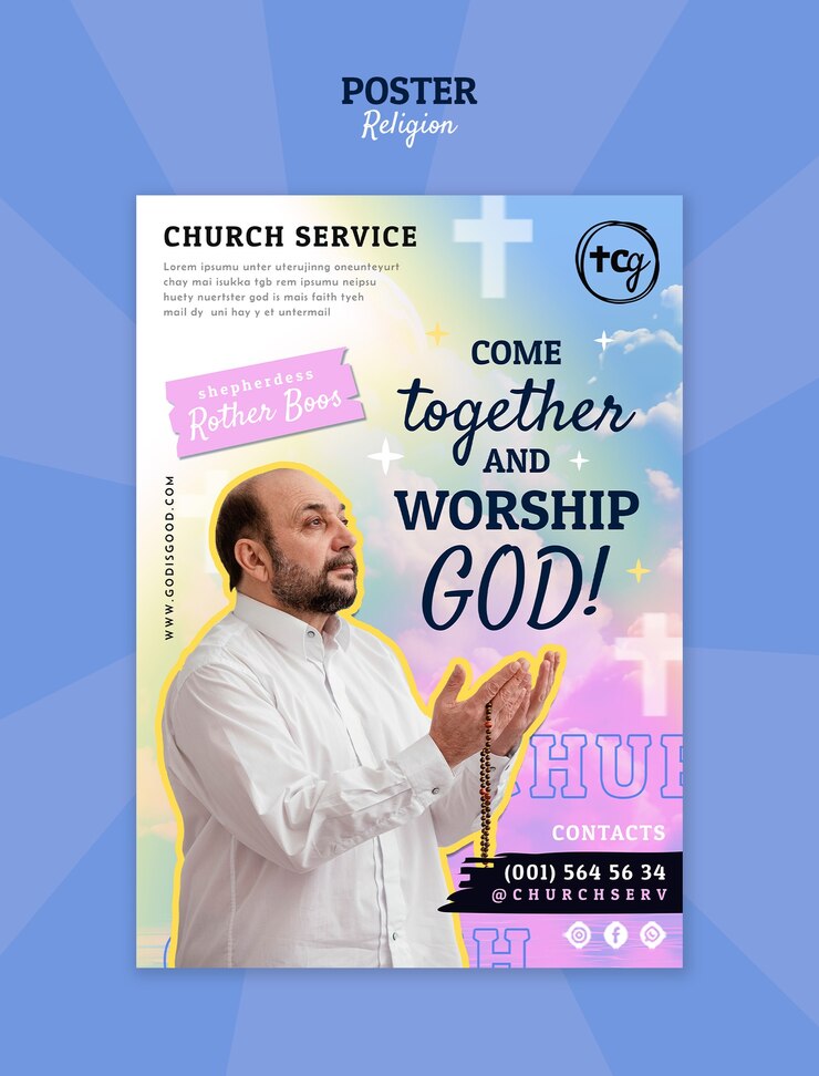 PSD desain templat gereja
