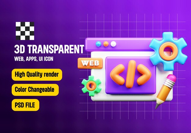 Desarrollo web 3D Icon SEO y Icon web 3D