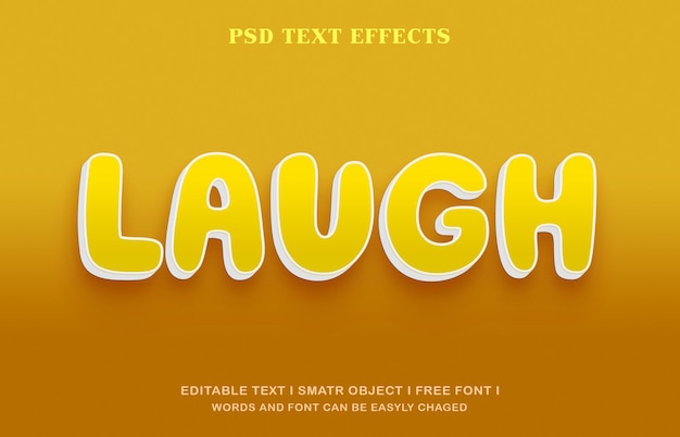 Descarga gratuita del diseño de efecto de texto PSD RISA