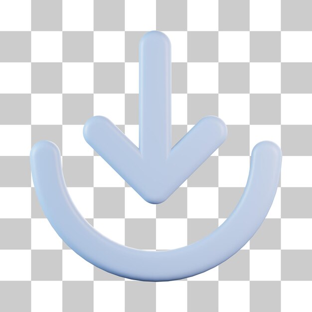 Descargar Curva Flecha Icono 3D