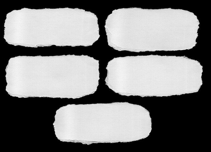 PSD descargar el fondo de textura transparente del borde del papel rasgado