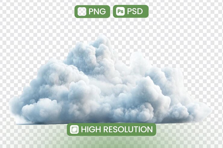 PSD descargar nubes cumulus de alta resolución png psd imágenes de nubes realistas perfecto para proyectos de diseño arte digital y fondos lograr efectos visuales impresionantes