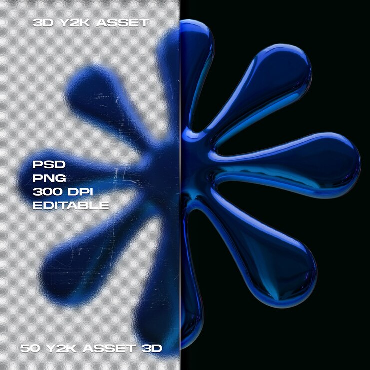 PSD descargue el elemento y2k, paquete vectorial 3d, activo de ropa urbana y colección de formas psd