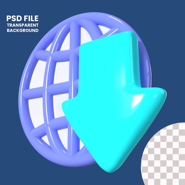 Descarregar ícone de ilustração 3d