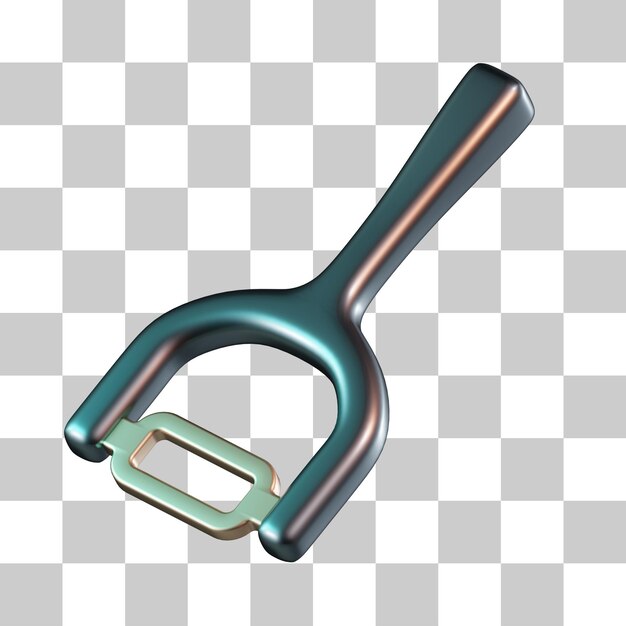 Descascador ícone 3D da ferramenta de cozinha