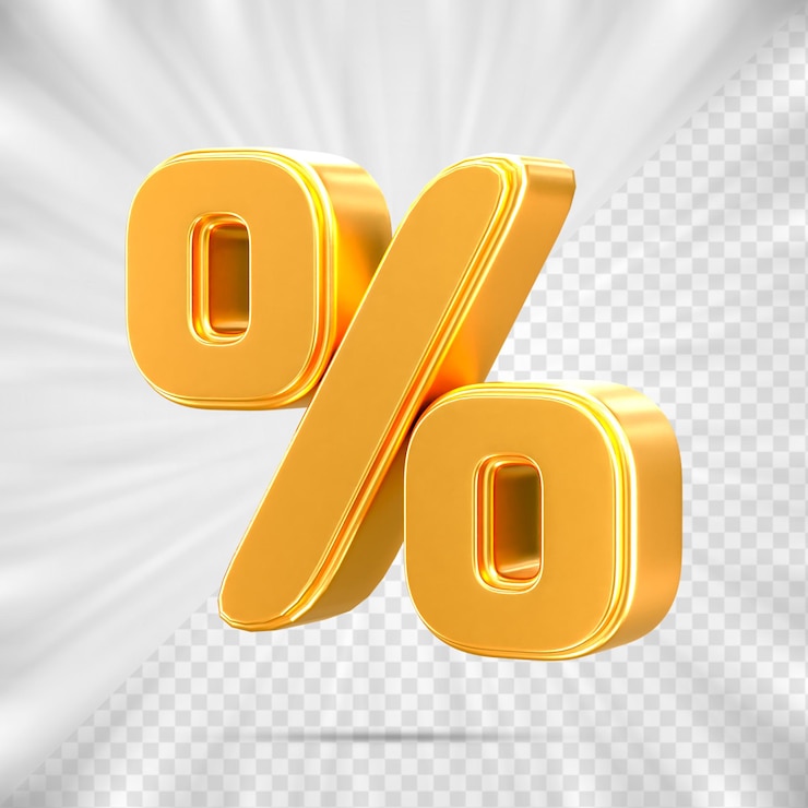 PSD desconto de vendas 3d número de etiqueta de preço percentual para conceito de promoção de vendas com desconto por renderização 3d