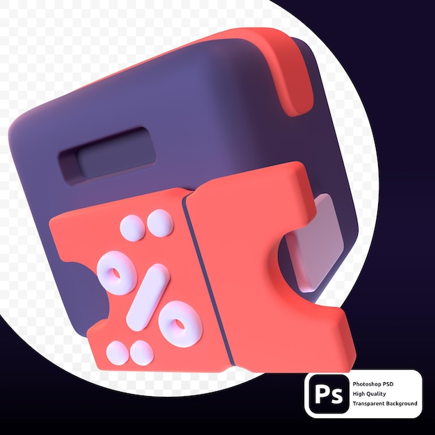 Desconto em renderização 3D para web ou apresentação de ativos gráficos