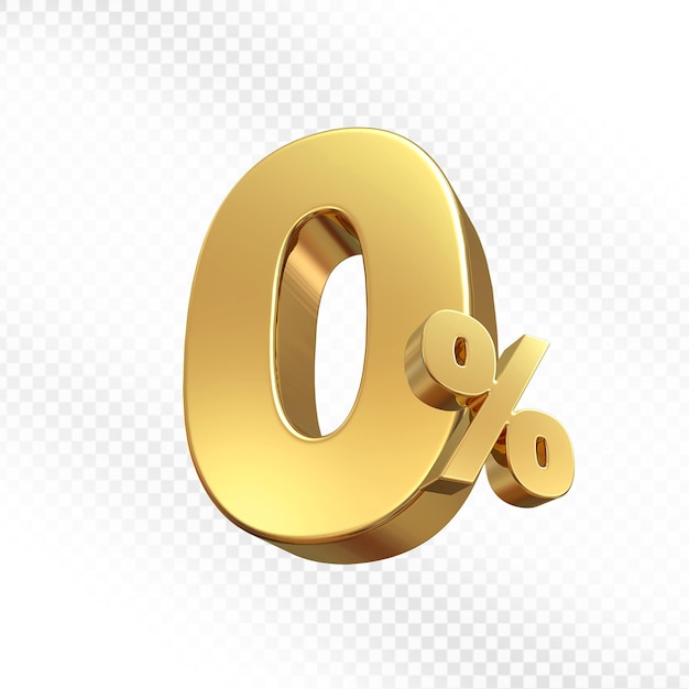 Descuento del 0 por ciento en oro 3d