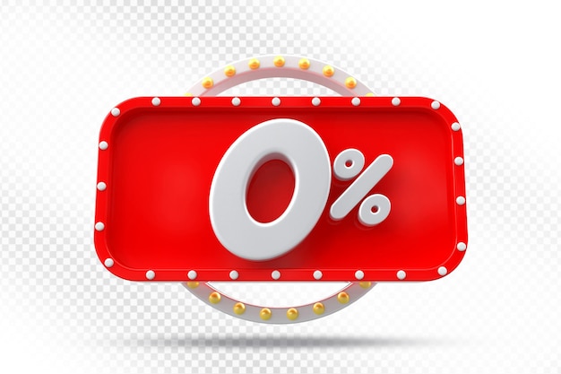 Descuento del 0 por ciento Red Label 3D