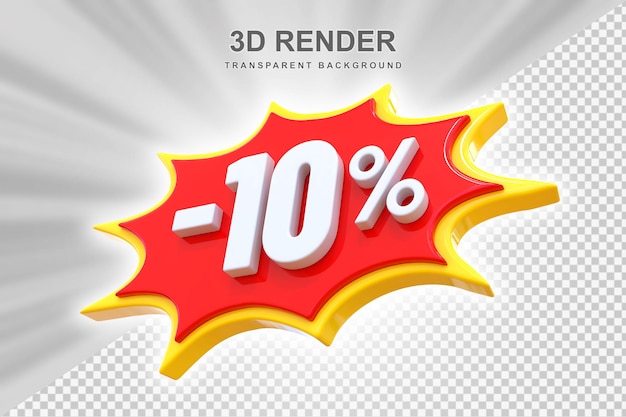Descuento del 10 por ciento en las pegatinas 3D