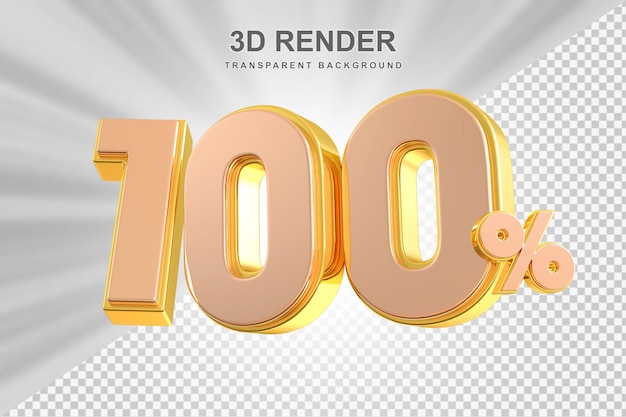 Descuento del 100 por ciento en el número de oro.