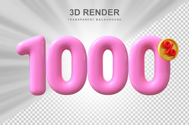 PSD descuento del 1000 por ciento en la venta de 3d