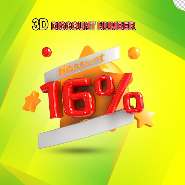 Descuento 3D 16%