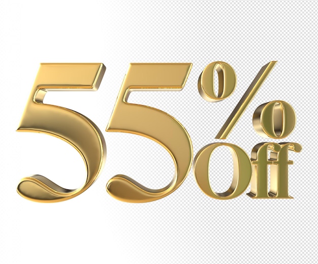 Descuento 55 por ciento oro elemento 3d