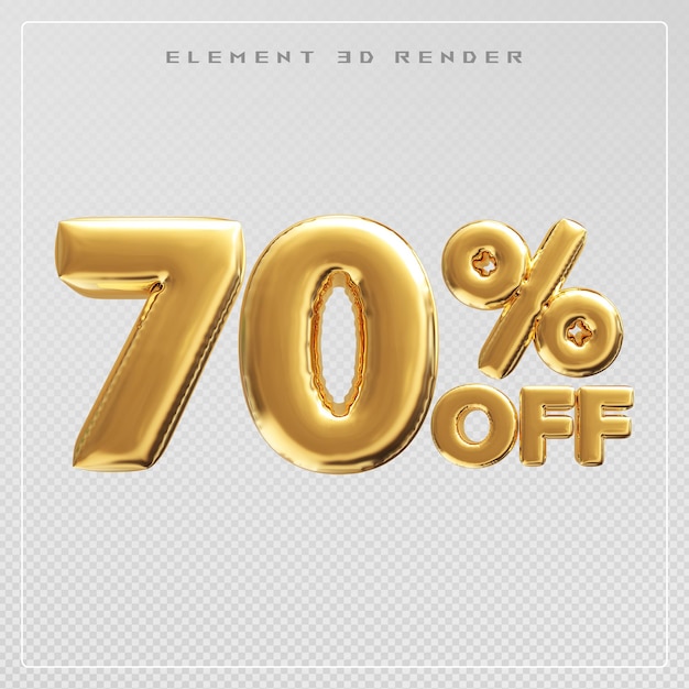 Descuento del 70 por ciento