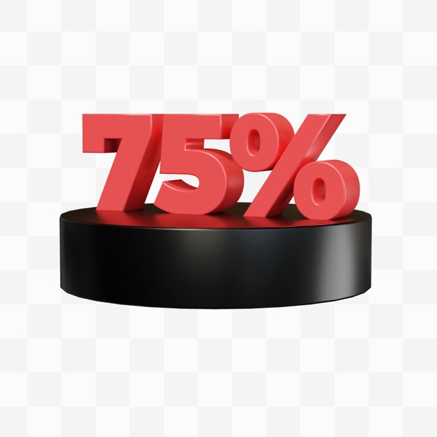 Descuento del 75% en render 3d