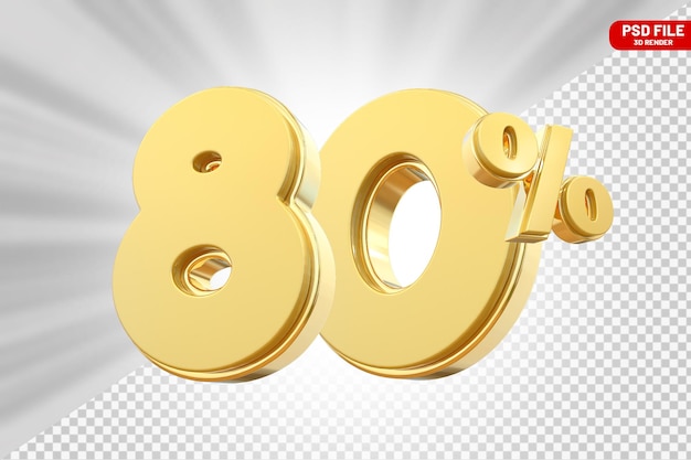 Descuento del 80 por ciento en la venta de renderización 3D