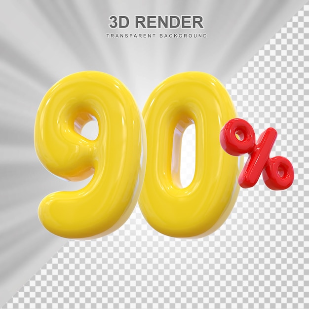 Descuento del 90 por ciento en el globo 3D