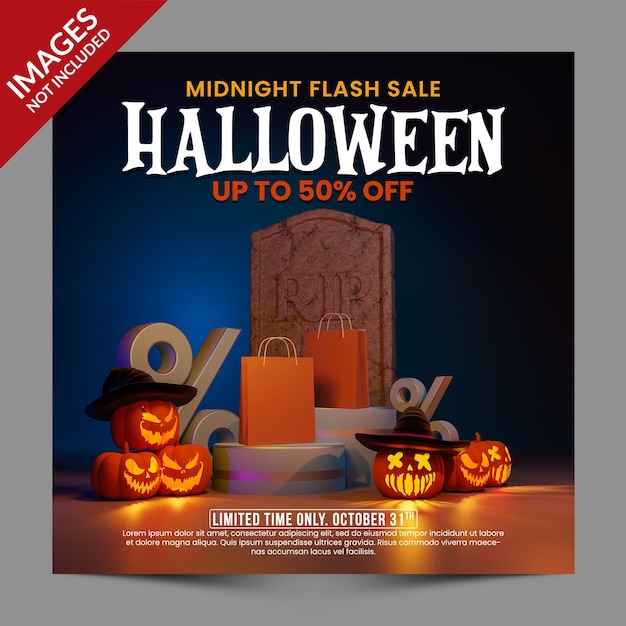 Descuento de mega venta de Happy Halloween