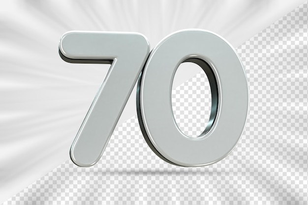 Descuento de ventas 3d Número 70 precio porcentual para el concepto de promoción de venta de descuento por renderizado 3d