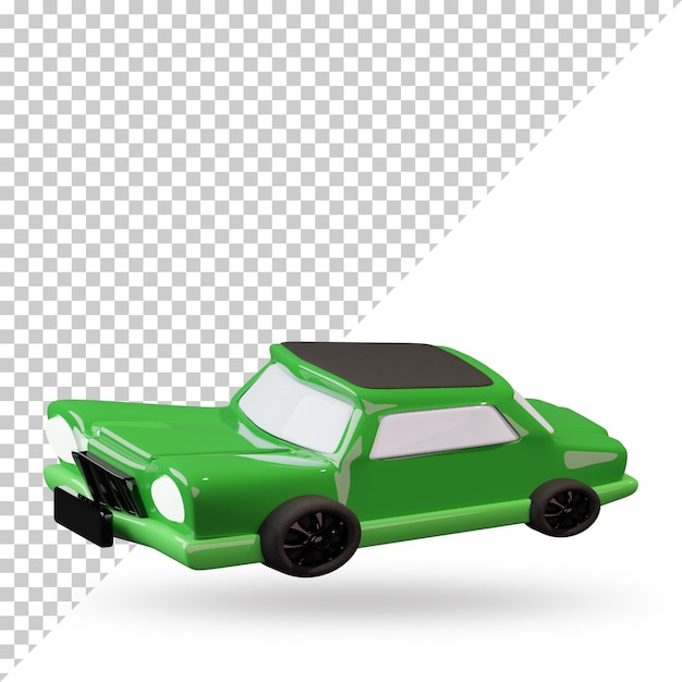 Desenho 3d renderizado do carro