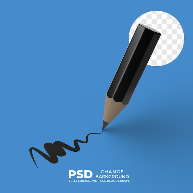 Desenho a lápis em psd